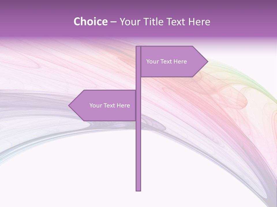 Colorful 3D Rendered Fractal Design (Abstract Background) PowerPoint Template