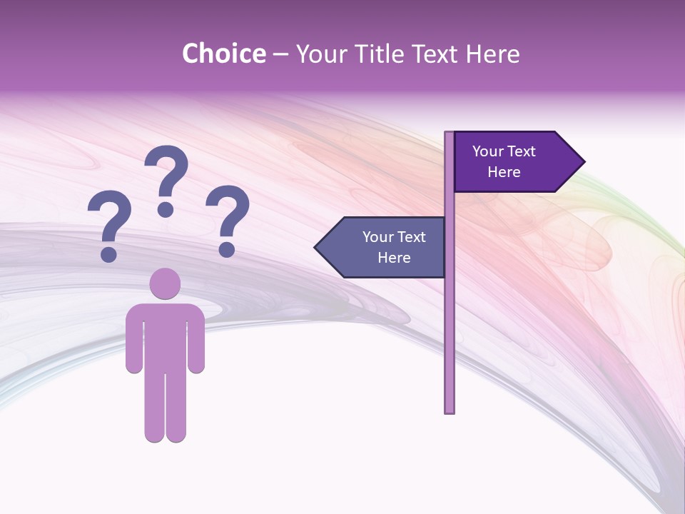 Colorful 3D Rendered Fractal Design (Abstract Background) PowerPoint Template