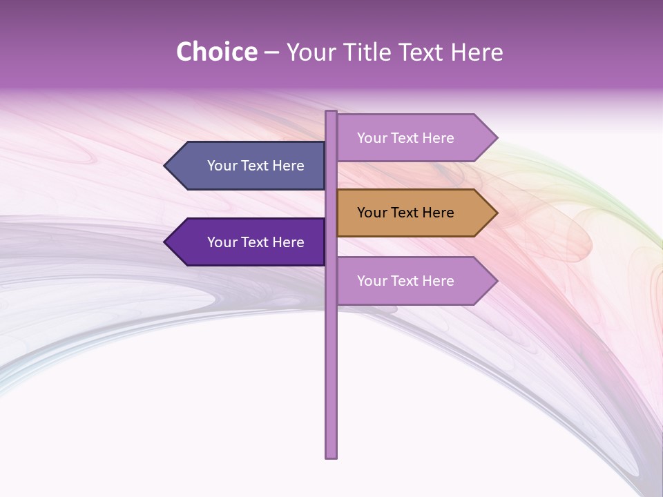Colorful 3D Rendered Fractal Design (Abstract Background) PowerPoint Template