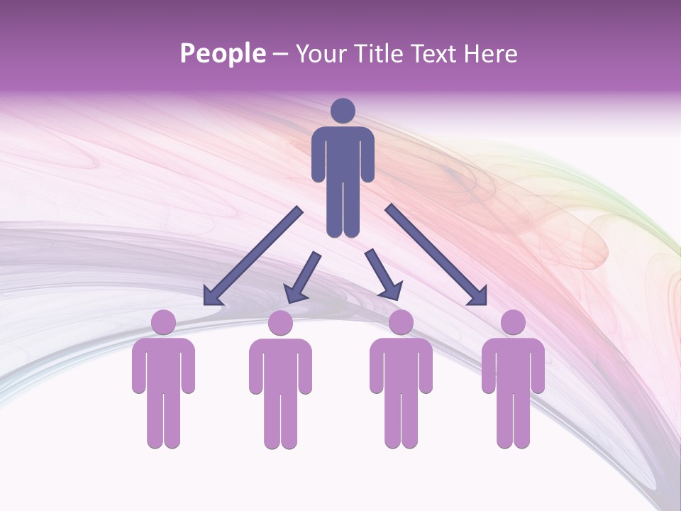 Colorful 3D Rendered Fractal Design (Abstract Background) PowerPoint Template