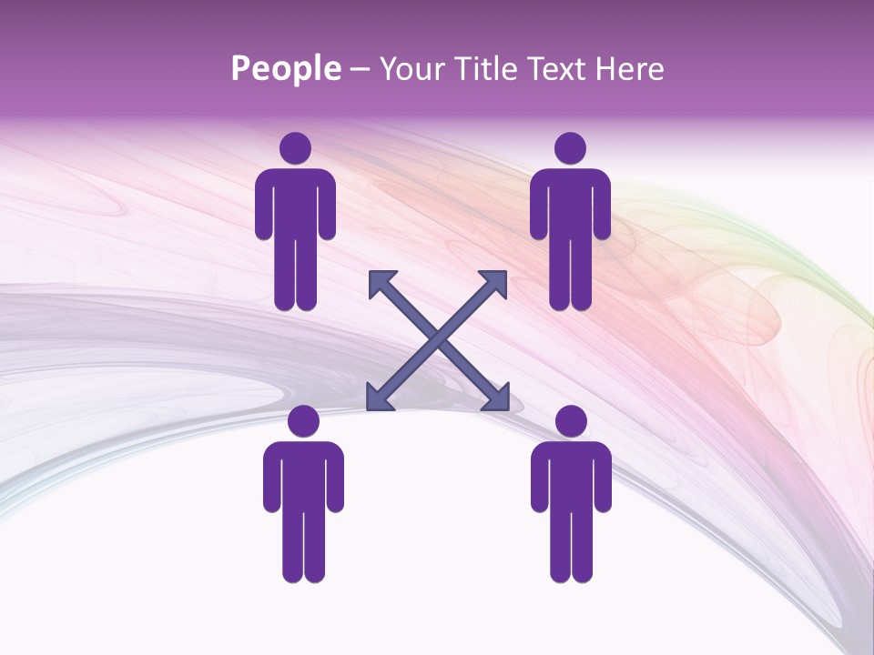 Colorful 3D Rendered Fractal Design (Abstract Background) PowerPoint Template