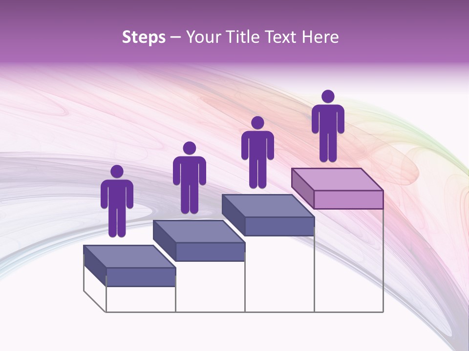 Colorful 3D Rendered Fractal Design (Abstract Background) PowerPoint Template