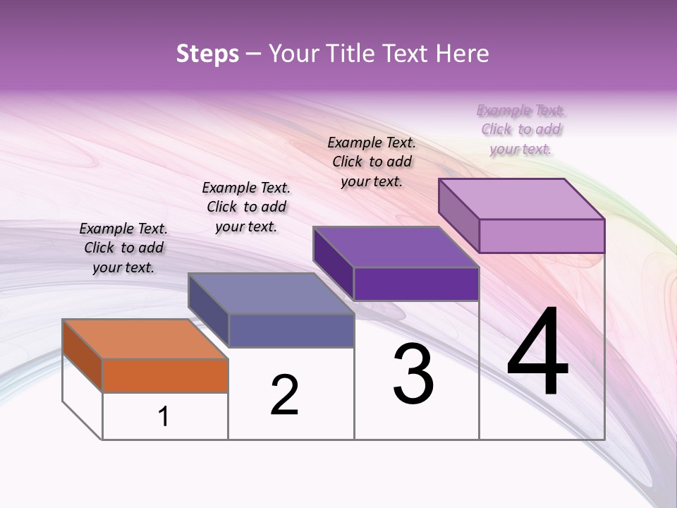 Colorful 3D Rendered Fractal Design (Abstract Background) PowerPoint Template