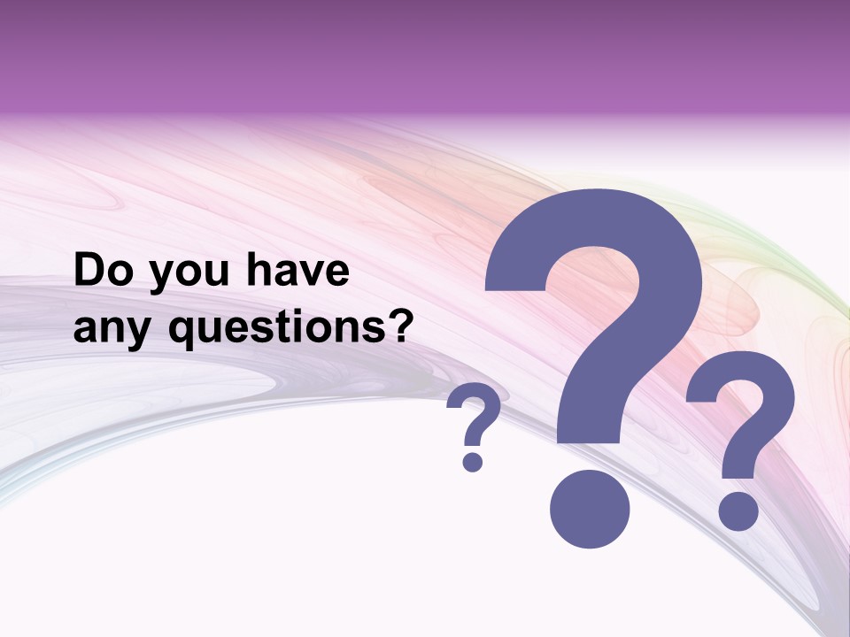 Colorful 3D Rendered Fractal Design (Abstract Background) PowerPoint Template