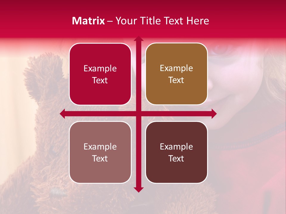 Portrait Of A Girl On A Yellow Background PowerPoint Template