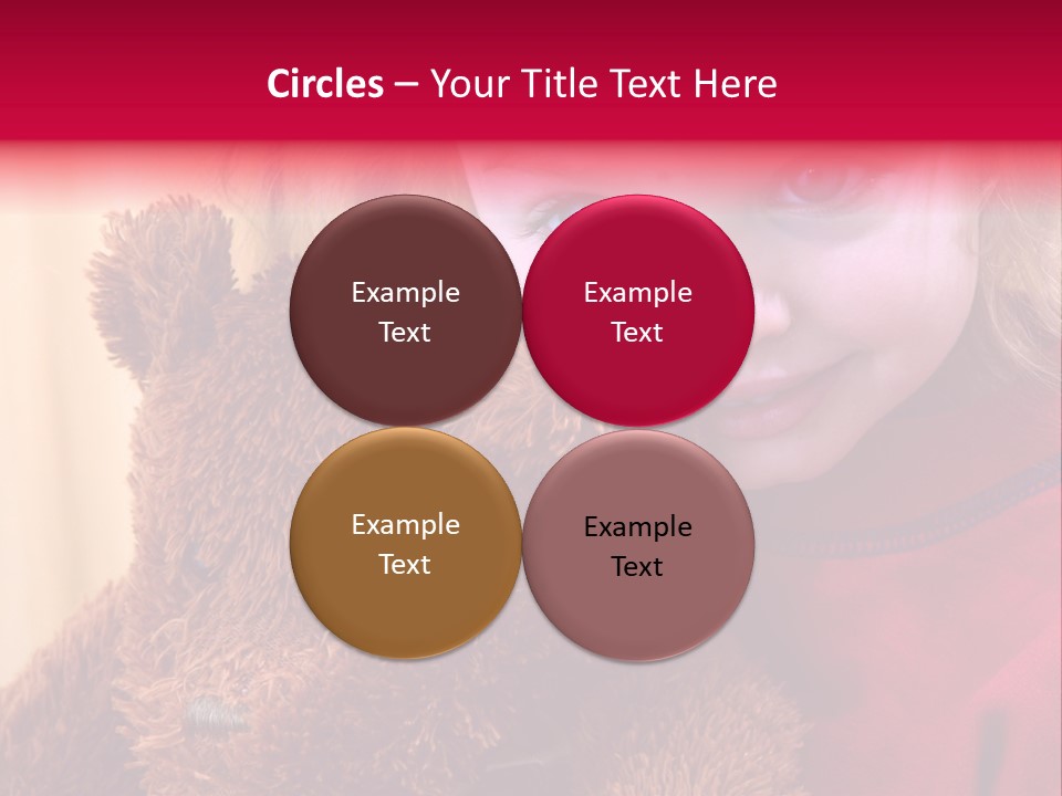 Portrait Of A Girl On A Yellow Background PowerPoint Template