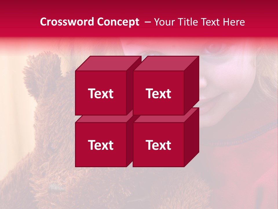 Portrait Of A Girl On A Yellow Background PowerPoint Template