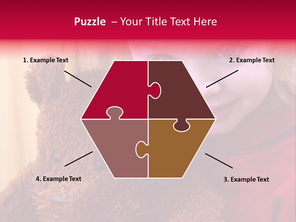 Portrait Of A Girl On A Yellow Background PowerPoint Template