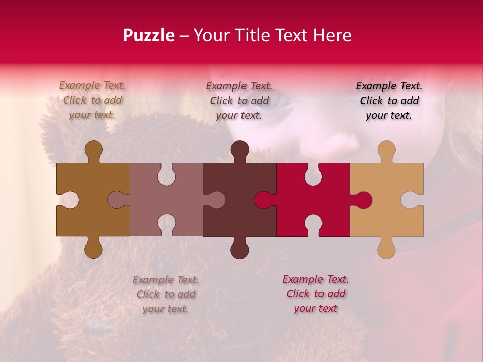 Portrait Of A Girl On A Yellow Background PowerPoint Template