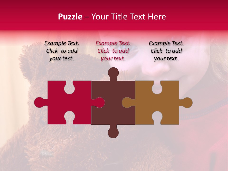 Portrait Of A Girl On A Yellow Background PowerPoint Template