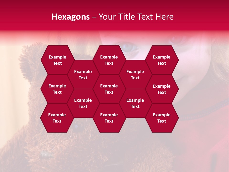 Portrait Of A Girl On A Yellow Background PowerPoint Template