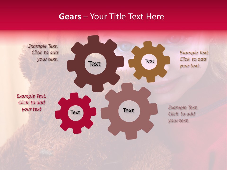 Portrait Of A Girl On A Yellow Background PowerPoint Template