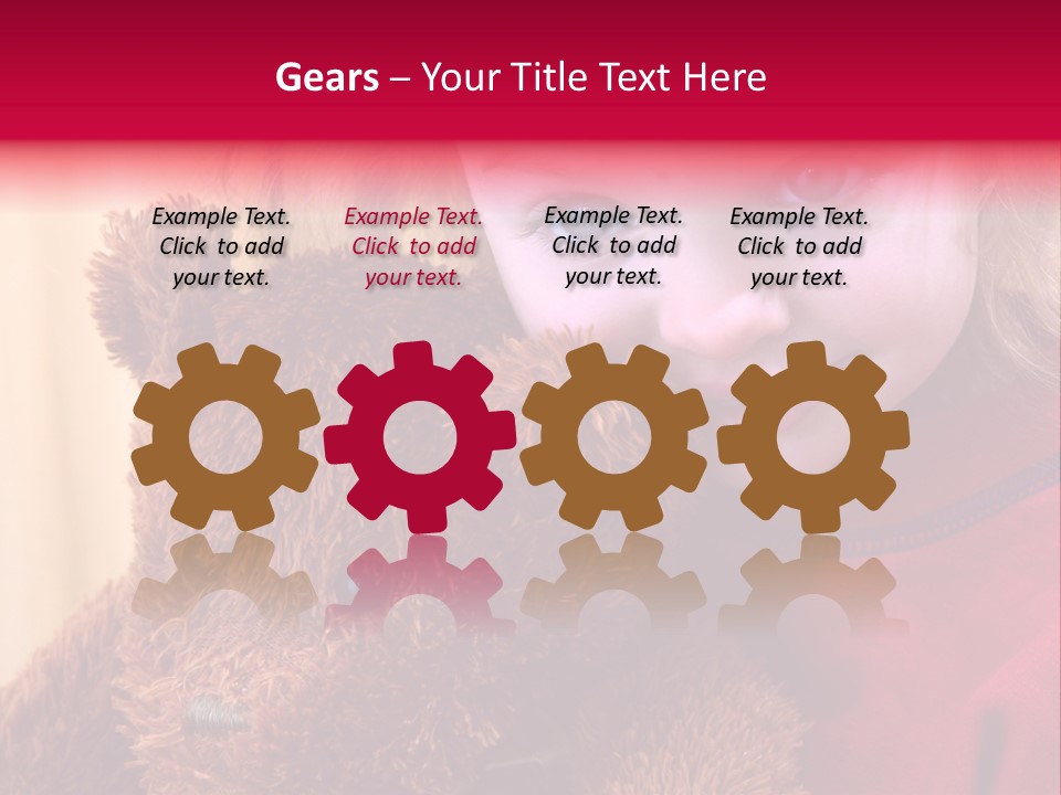 Portrait Of A Girl On A Yellow Background PowerPoint Template