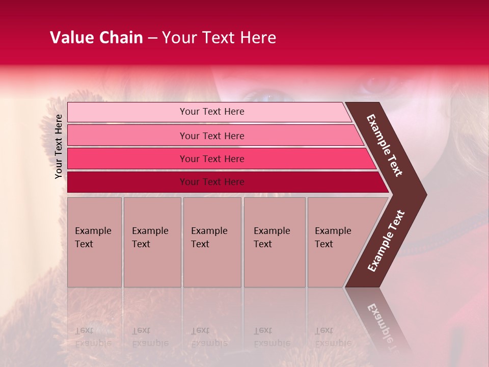 Portrait Of A Girl On A Yellow Background PowerPoint Template