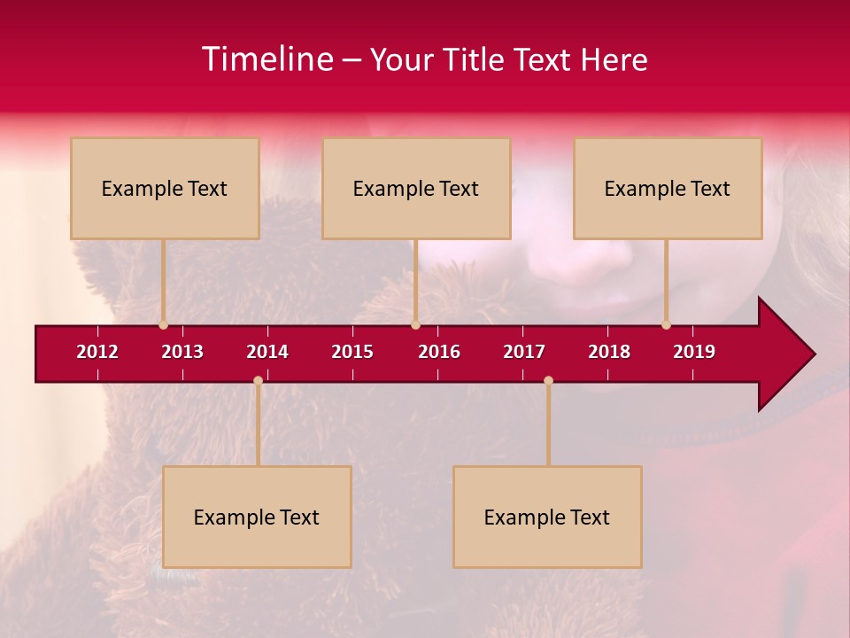 Portrait Of A Girl On A Yellow Background PowerPoint Template