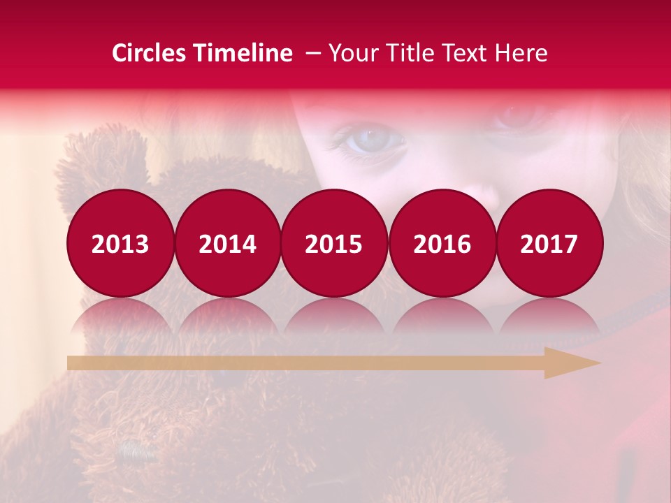 Portrait Of A Girl On A Yellow Background PowerPoint Template