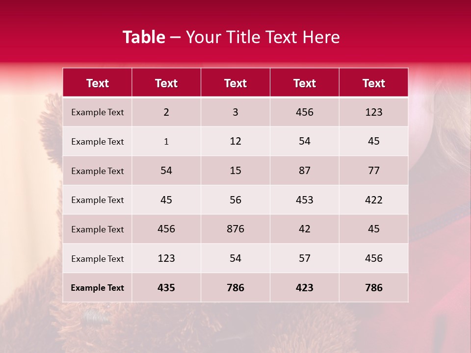 Portrait Of A Girl On A Yellow Background PowerPoint Template