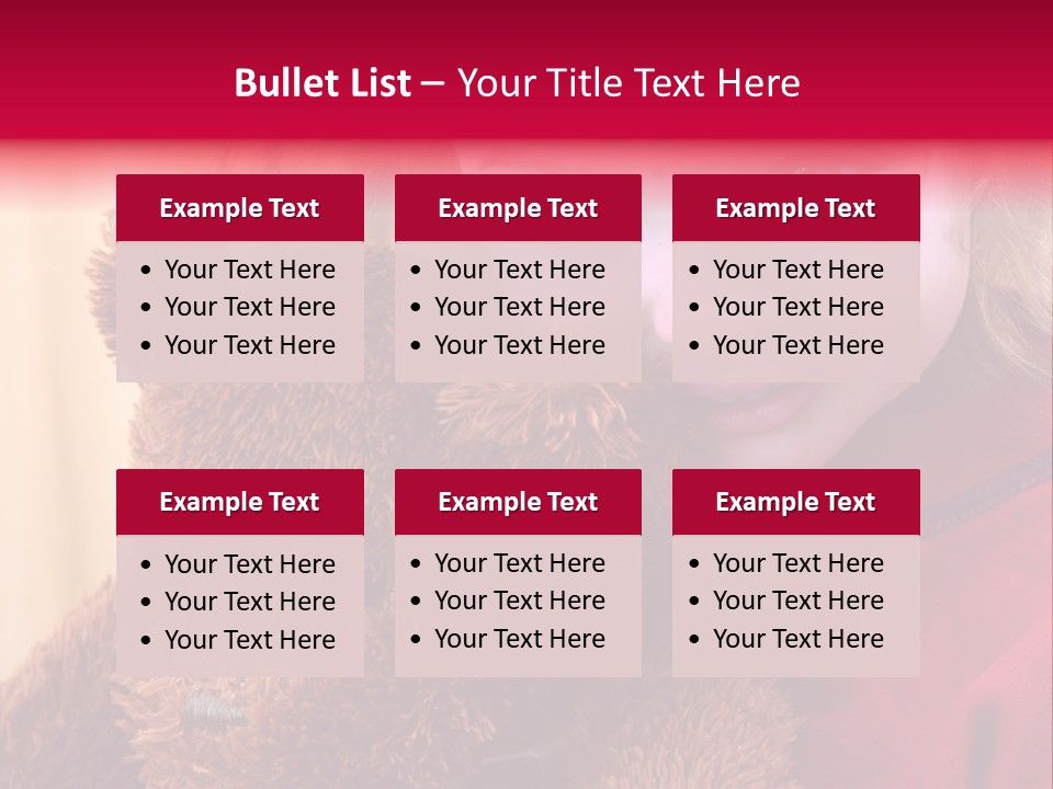 Portrait Of A Girl On A Yellow Background PowerPoint Template