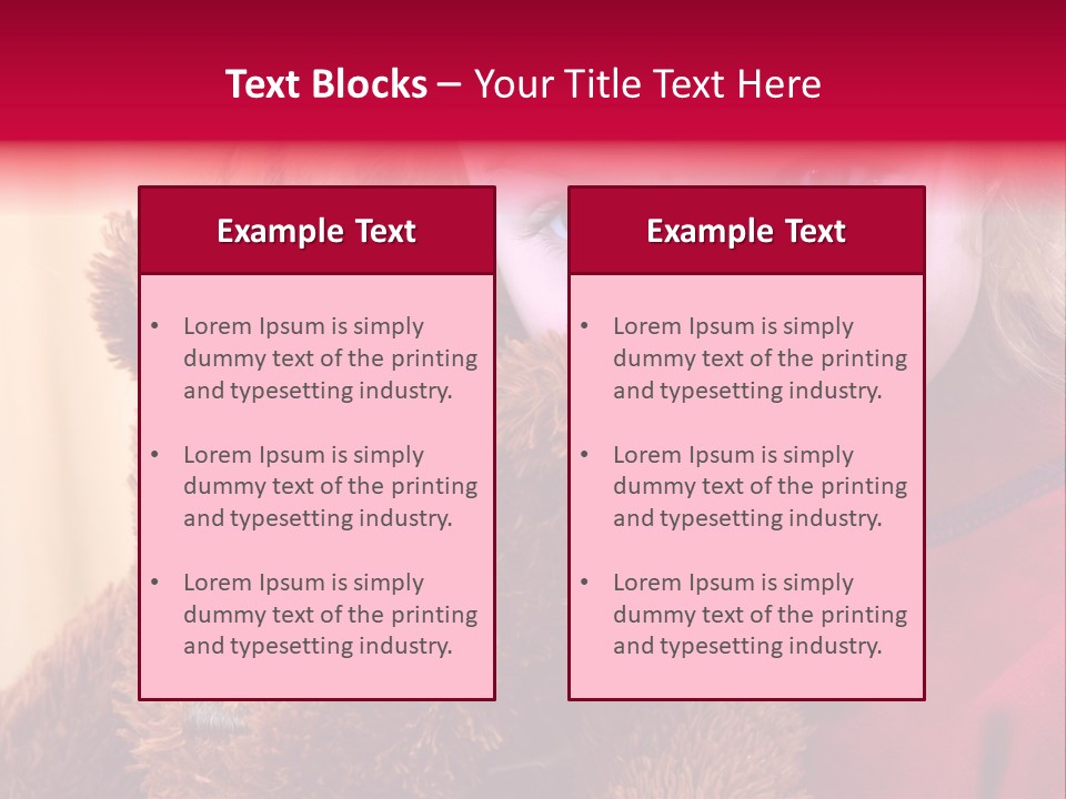 Portrait Of A Girl On A Yellow Background PowerPoint Template
