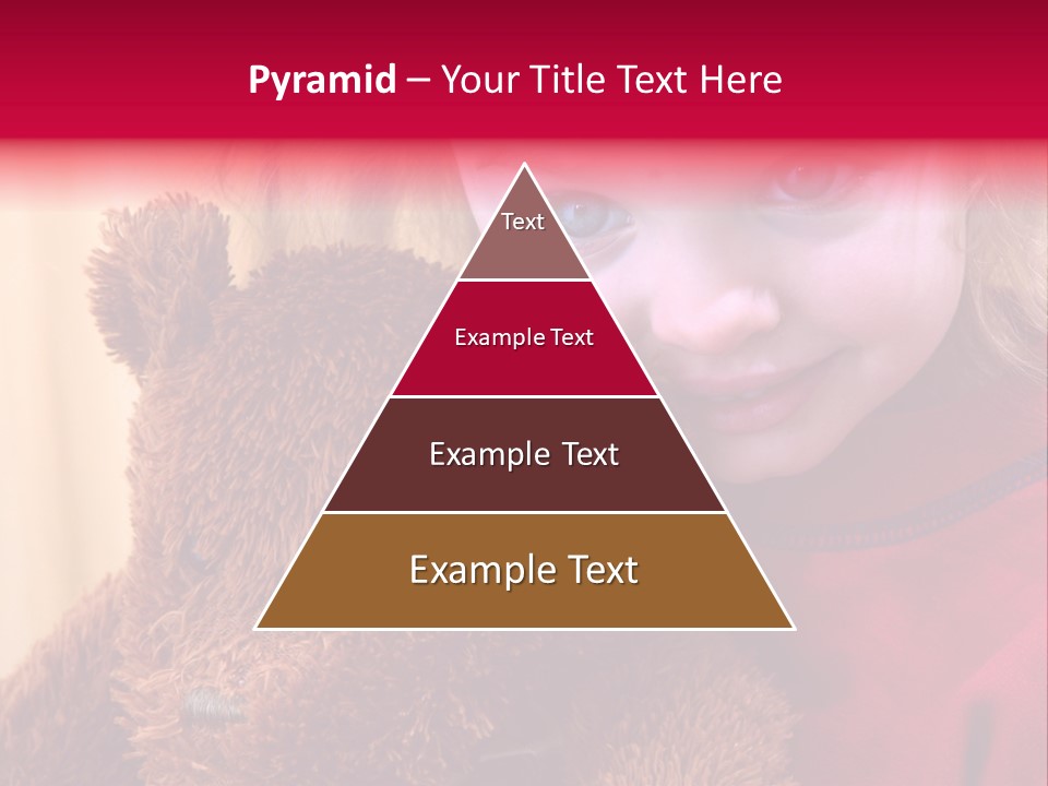 Portrait Of A Girl On A Yellow Background PowerPoint Template