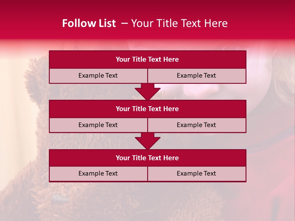 Portrait Of A Girl On A Yellow Background PowerPoint Template