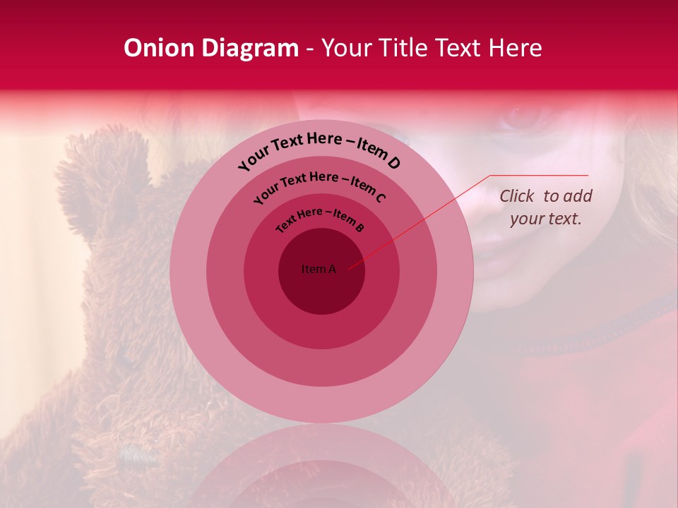 Portrait Of A Girl On A Yellow Background PowerPoint Template