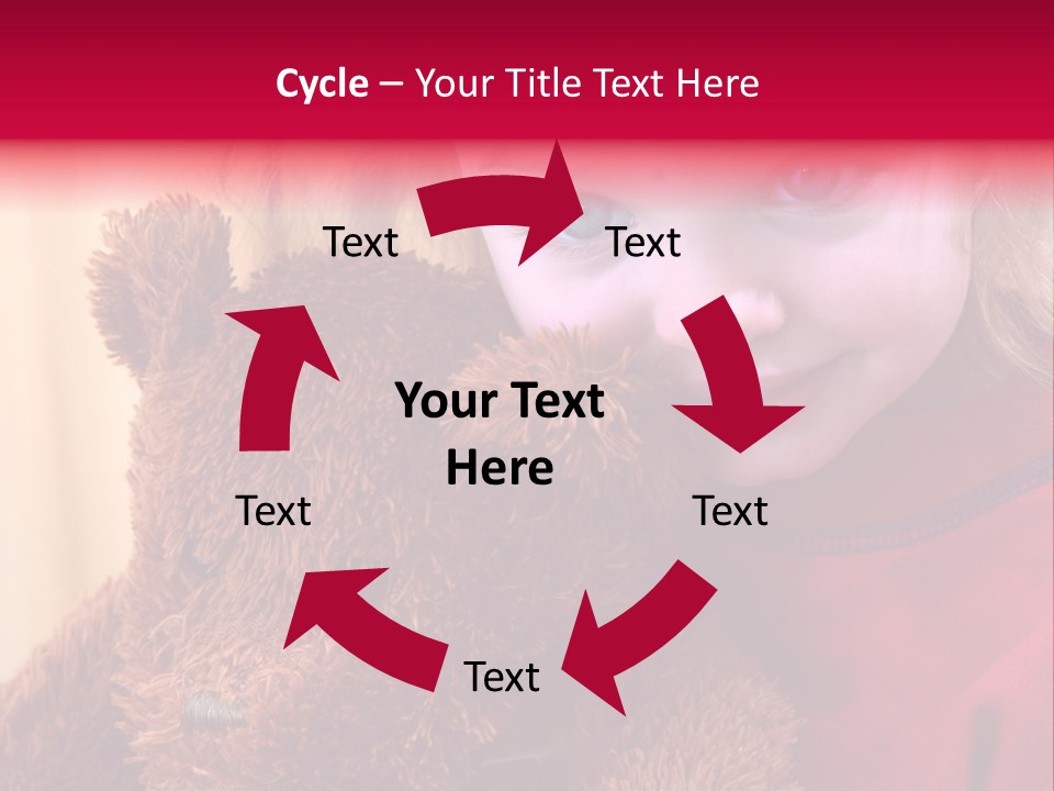 Portrait Of A Girl On A Yellow Background PowerPoint Template