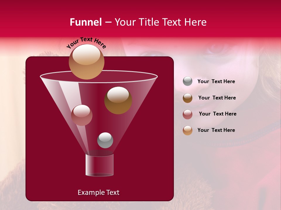 Portrait Of A Girl On A Yellow Background PowerPoint Template