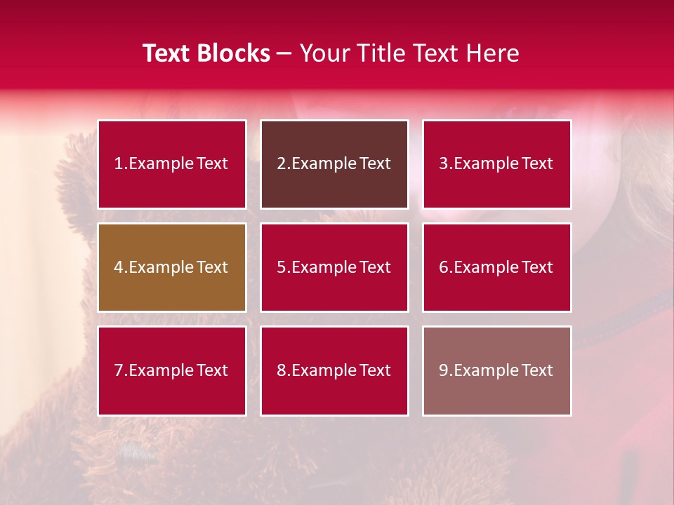 Portrait Of A Girl On A Yellow Background PowerPoint Template