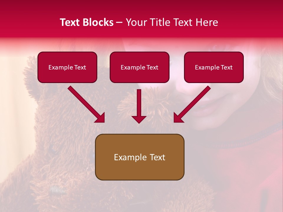 Portrait Of A Girl On A Yellow Background PowerPoint Template