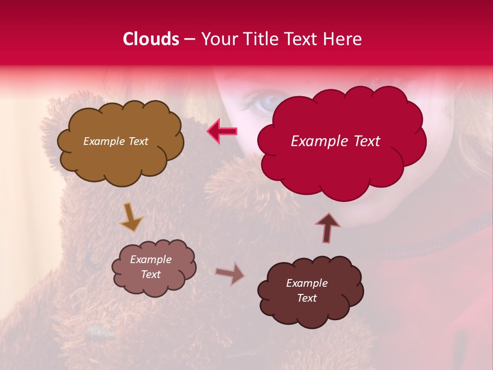 Portrait Of A Girl On A Yellow Background PowerPoint Template