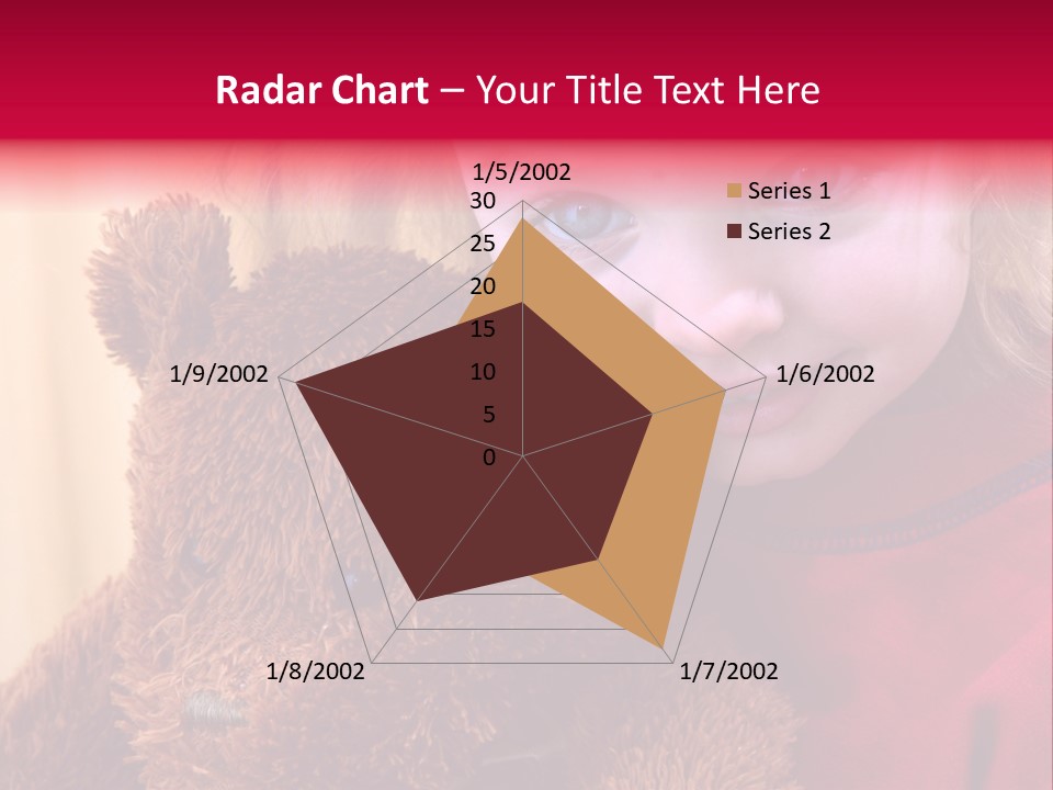 Portrait Of A Girl On A Yellow Background PowerPoint Template