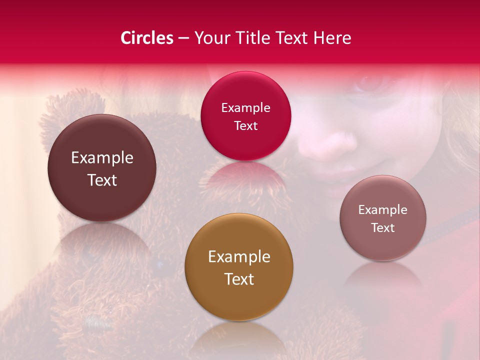 Portrait Of A Girl On A Yellow Background PowerPoint Template