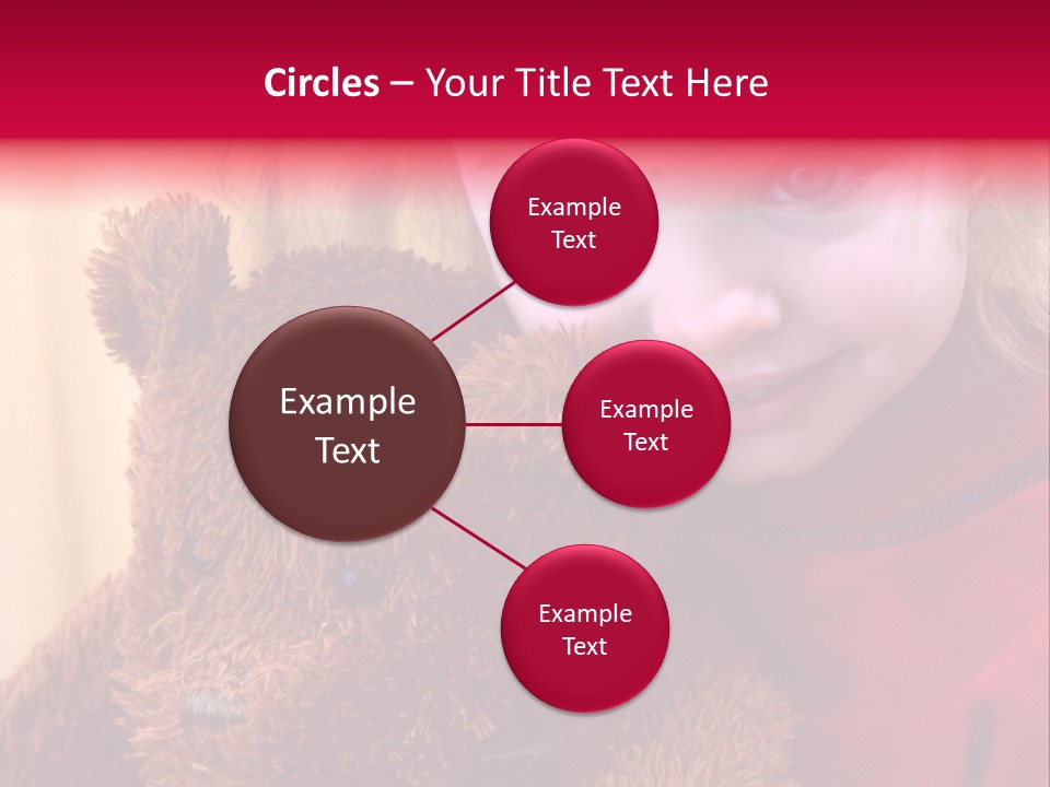 Portrait Of A Girl On A Yellow Background PowerPoint Template