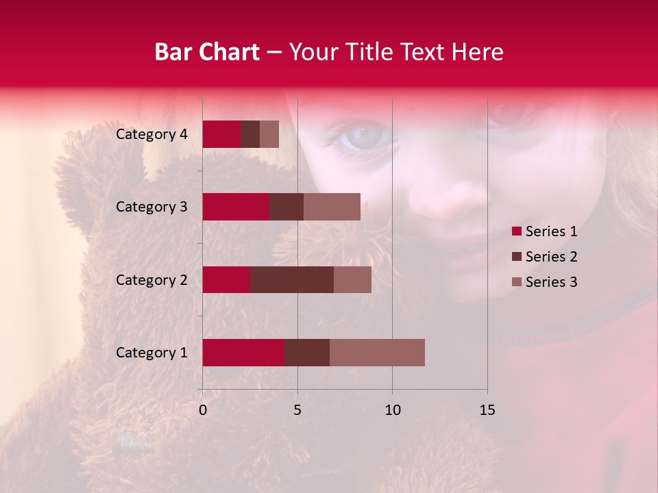 Portrait Of A Girl On A Yellow Background PowerPoint Template