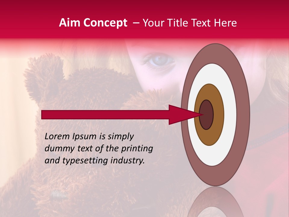 Portrait Of A Girl On A Yellow Background PowerPoint Template