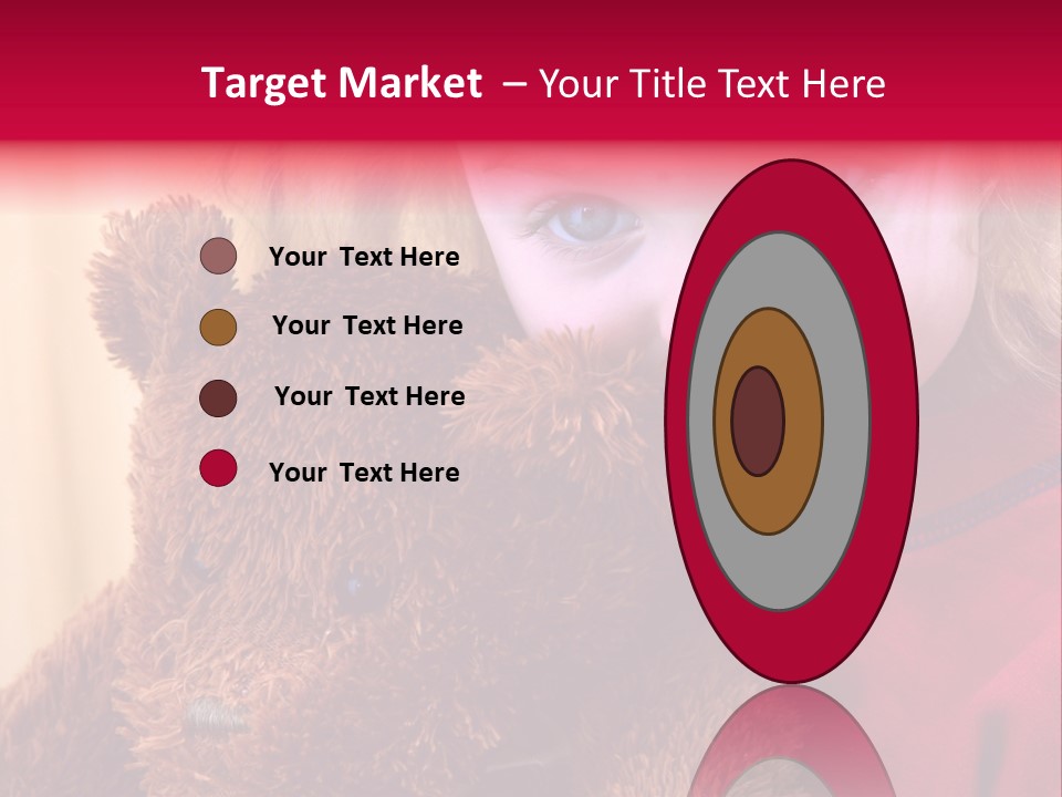 Portrait Of A Girl On A Yellow Background PowerPoint Template