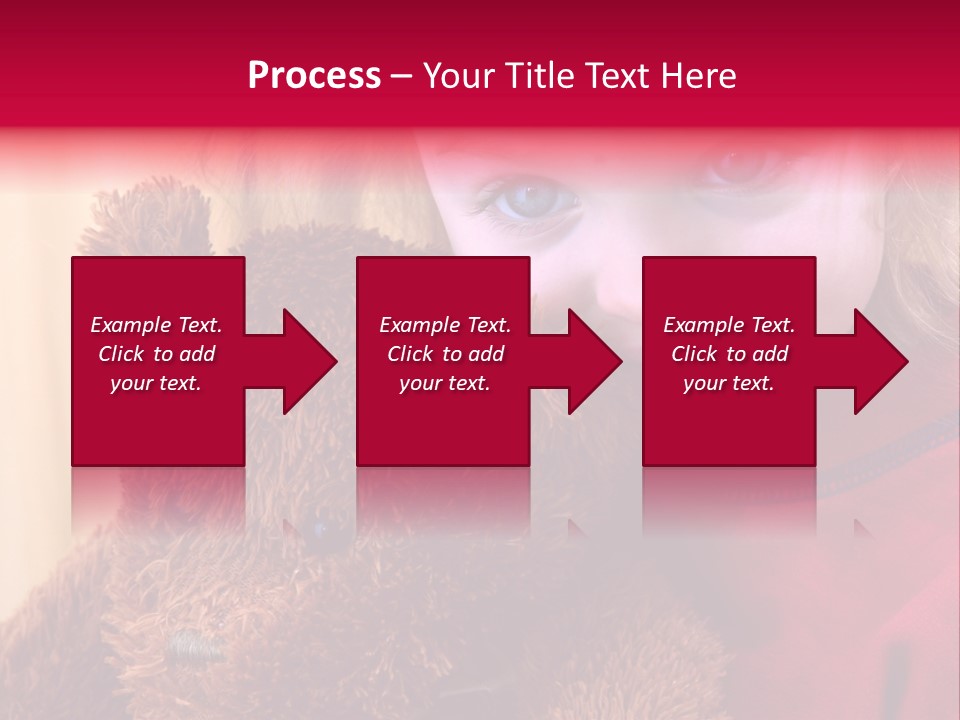 Portrait Of A Girl On A Yellow Background PowerPoint Template