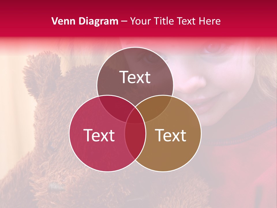 Portrait Of A Girl On A Yellow Background PowerPoint Template