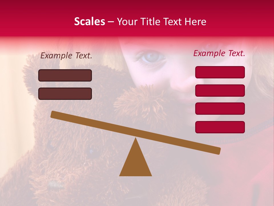 Portrait Of A Girl On A Yellow Background PowerPoint Template