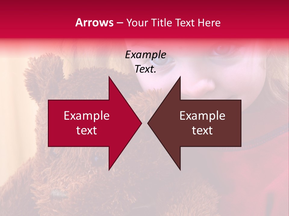 Portrait Of A Girl On A Yellow Background PowerPoint Template