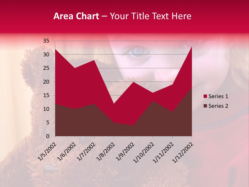 Portrait Of A Girl On A Yellow Background PowerPoint Template