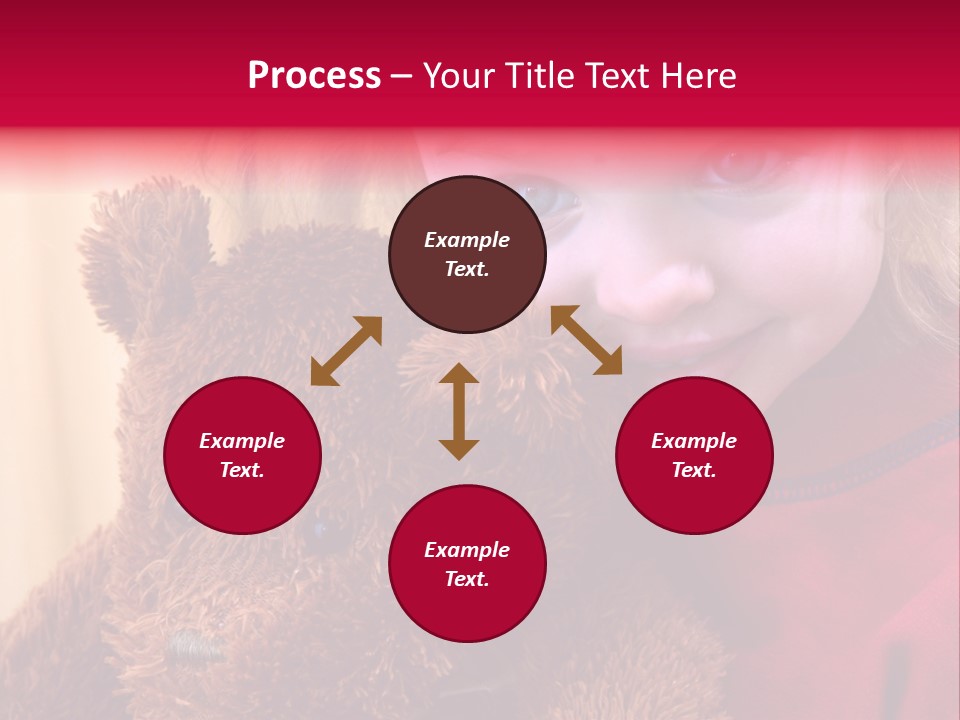 Portrait Of A Girl On A Yellow Background PowerPoint Template