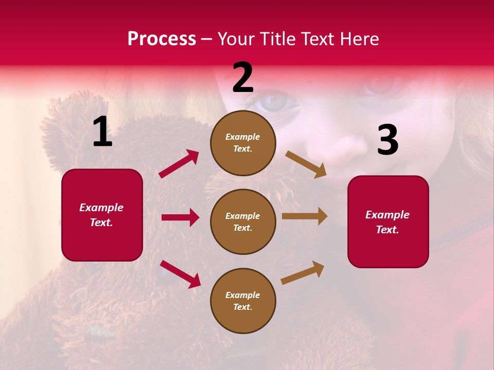 Portrait Of A Girl On A Yellow Background PowerPoint Template