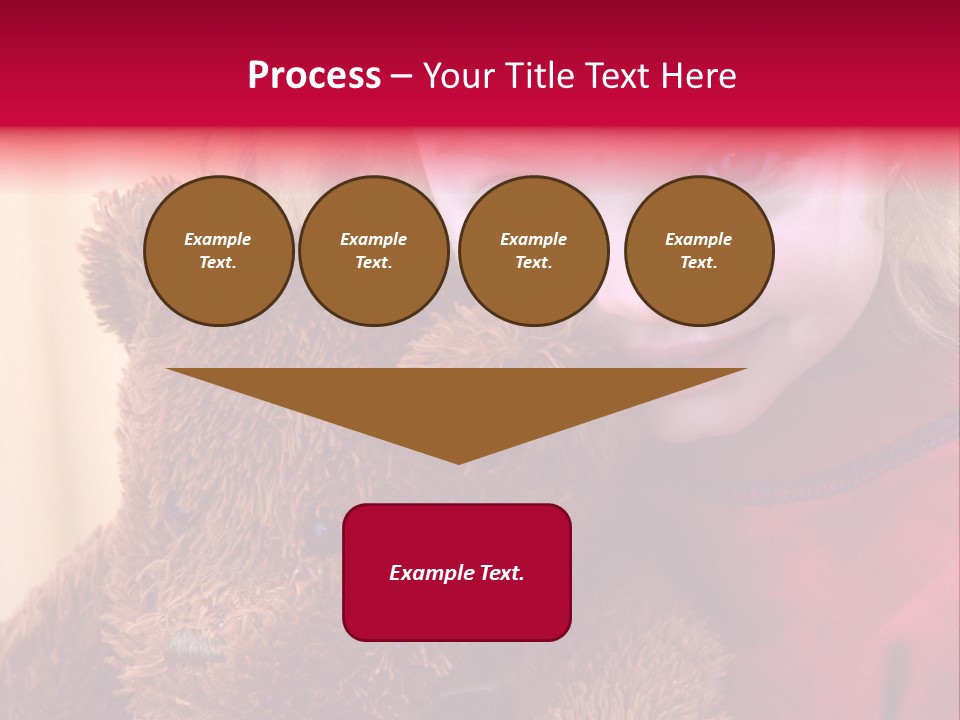 Portrait Of A Girl On A Yellow Background PowerPoint Template