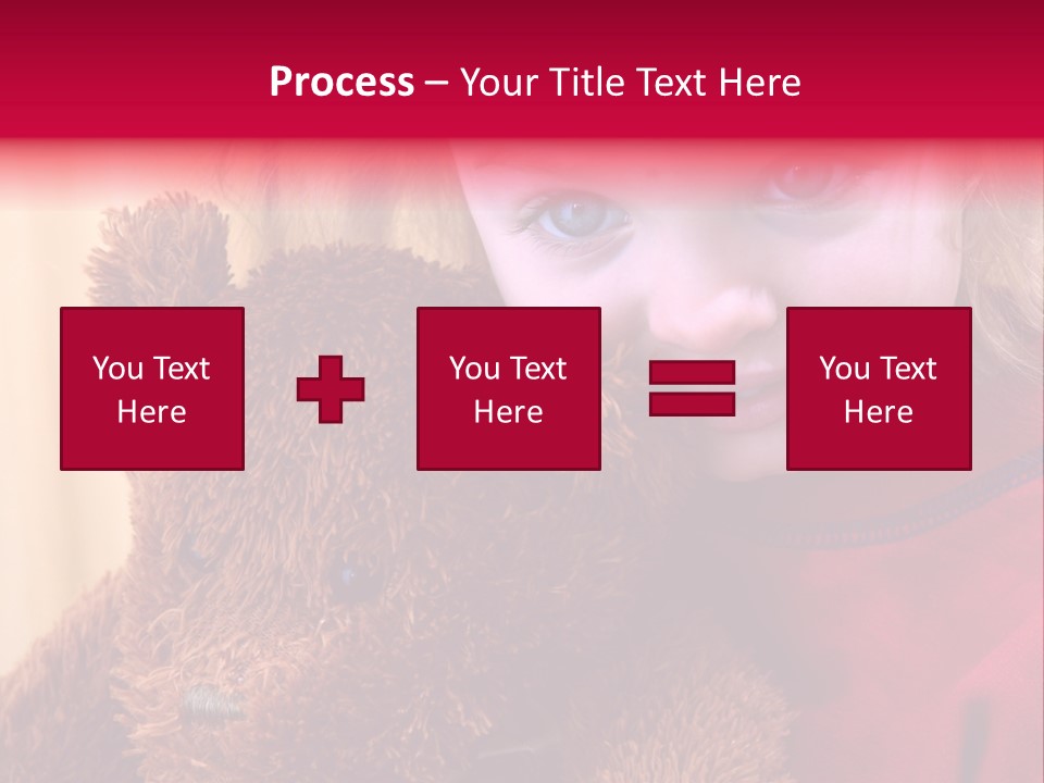 Portrait Of A Girl On A Yellow Background PowerPoint Template