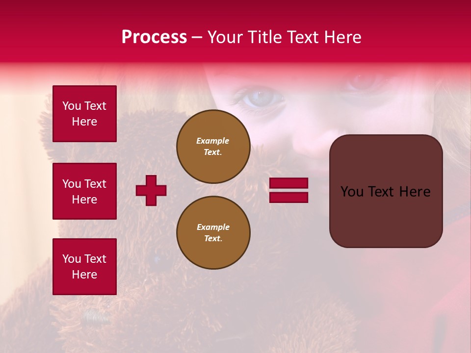 Portrait Of A Girl On A Yellow Background PowerPoint Template