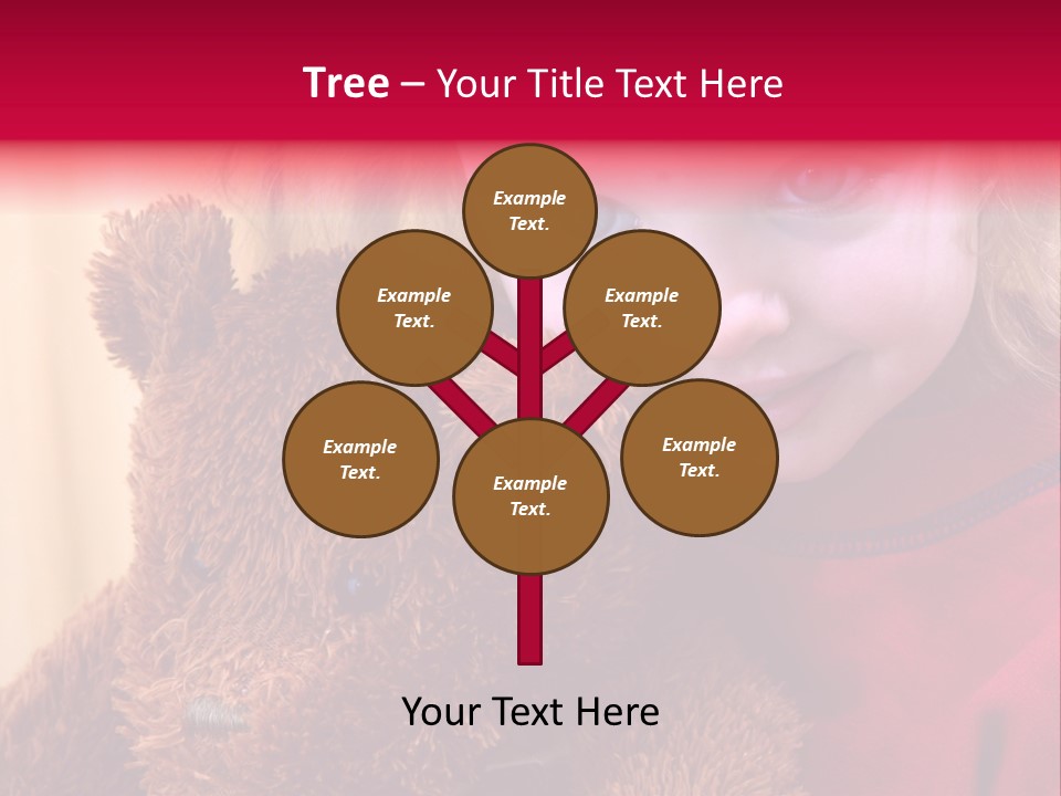 Portrait Of A Girl On A Yellow Background PowerPoint Template