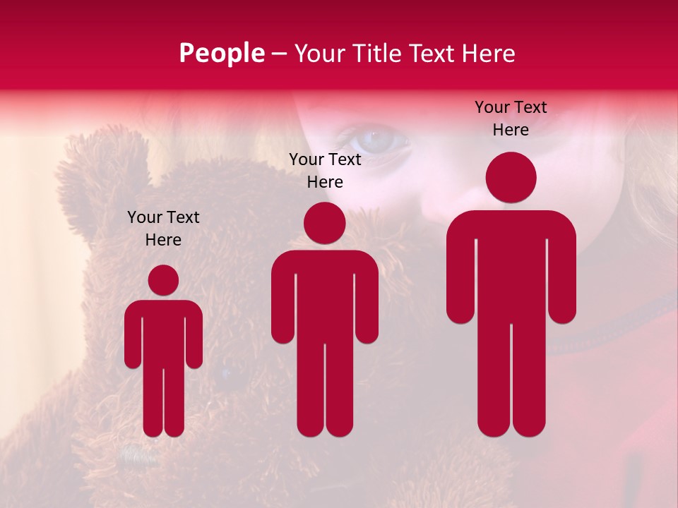 Portrait Of A Girl On A Yellow Background PowerPoint Template