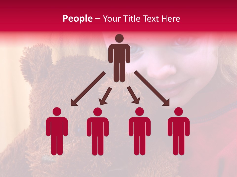 Portrait Of A Girl On A Yellow Background PowerPoint Template